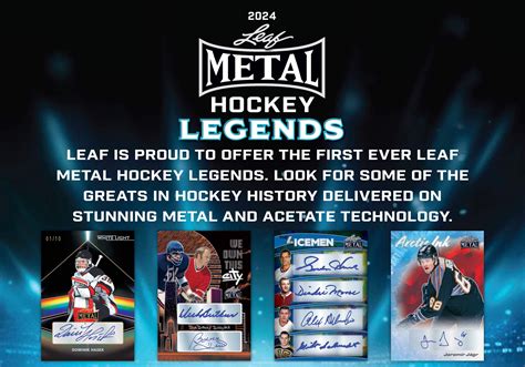 Leaf Metal Hockey Legends Hobby Box Rivy Vinita