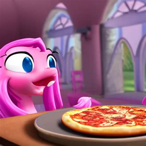 Pinky Pie Eating Pizza Unreal Engine Stable Diffusion OpenArt