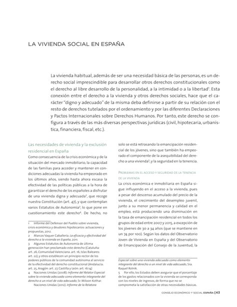 LA vIvIENdA SOCIAL EN ESPAÑA