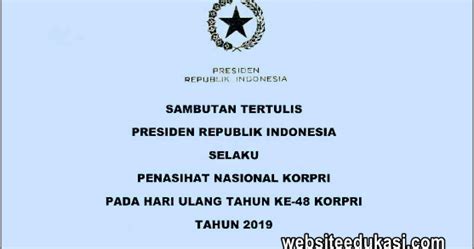 Teks Sambutan Presiden Hari Korpri 2017 Tukaffe