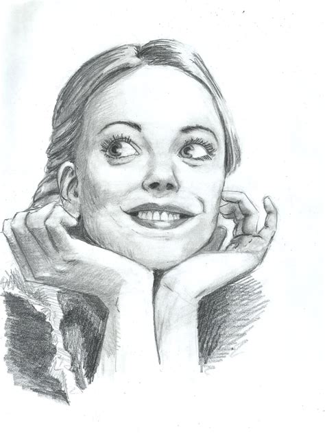 Girl Smiling Drawing