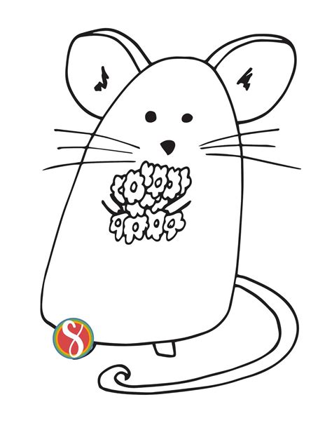 Free Mice Coloring Pages — Stevie Doodles