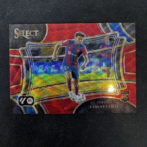 CARTE PANINI SELECT La Liga Rookie RC Red Ruby Wave Lamine Yamal 2023