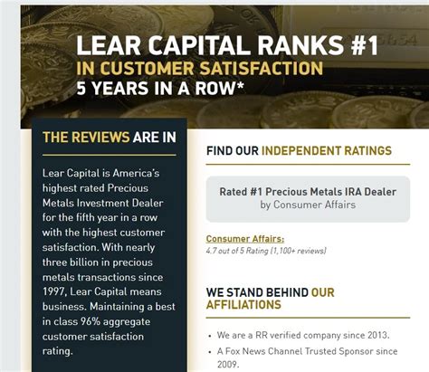 Lear Capital Review Is It A Legit Gold Ira Company