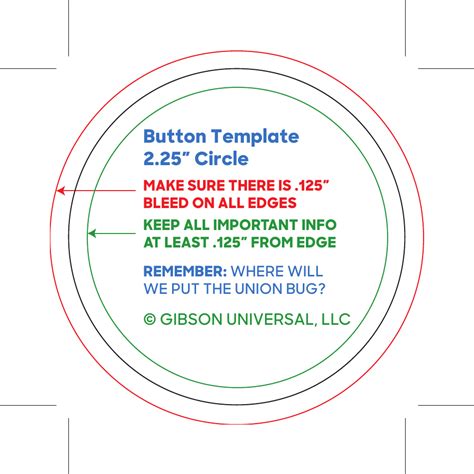 225 Button Template Circle Download Printable Pdf Templateroller