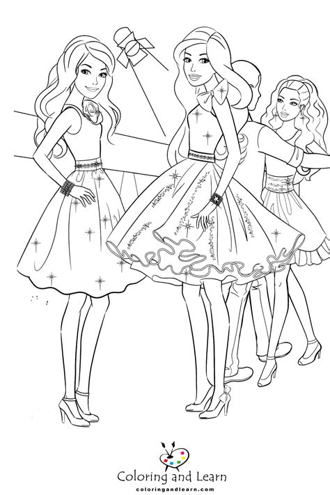 Barbie Diamond Castle Coloring Pages