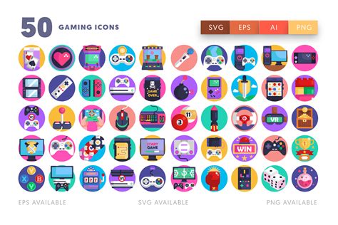 50 Gaming Icons Graphic By Dighital Design · Creative Fabrica