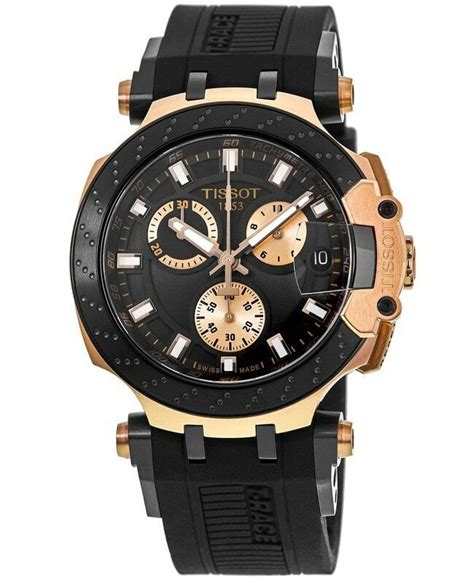 New Tissot T-Race Chronograph Rose Gold PVD Men Watch T115.417.37.051.00