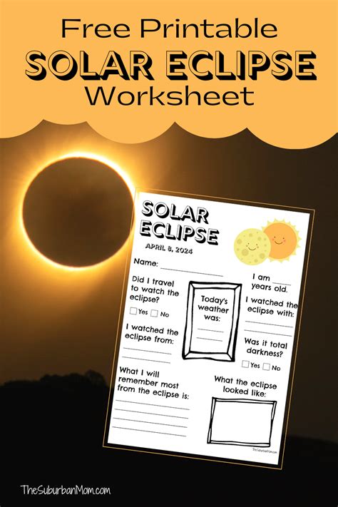 Free Free Solar Eclipse Worksheet Download Free Free Solar Eclipse Worksheet Png Images Free