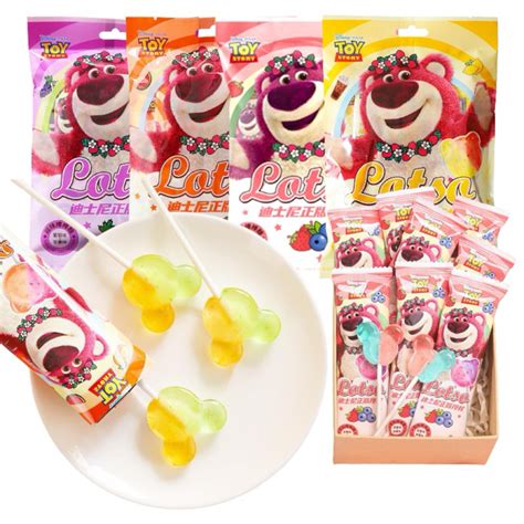 Túi 6 que Kẹo mút 2 vị hình gấu Dâu Lotso hot hit cho bé Ăn vặt trẻ em ngon rẻ Shopee Việt Nam