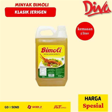 Jual Minyak Bimoli Jerigen 5 Liter Minyak Goreng Asli Halal Shopee