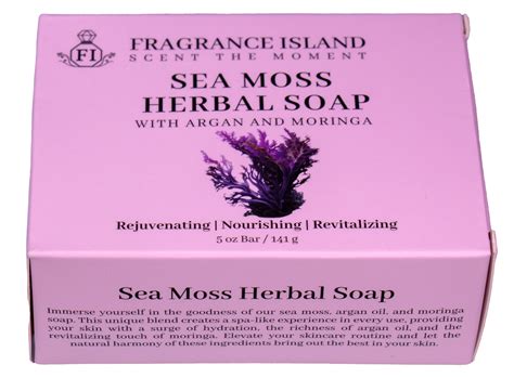 Sea Moss Herbal Soap With Argan & Moringa