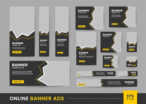 Online banner ads design 28016326 Vector Art at Vecteezy