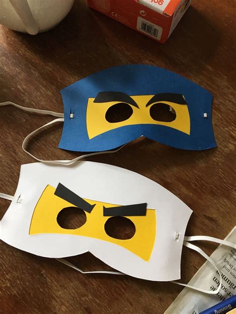 Ninjago Masken Aus Pappe Lego Verjaardagsfeestje Kinderfeestje