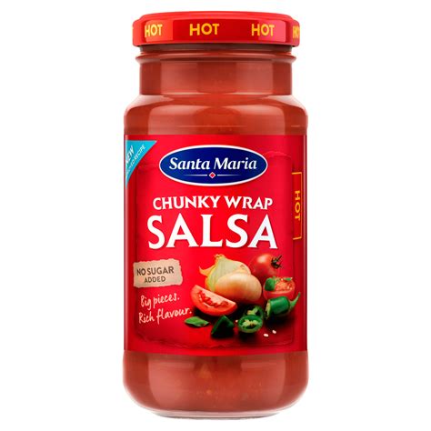 Santa Maria Chunky Wrap Salsa Hot Per Pot 230 G