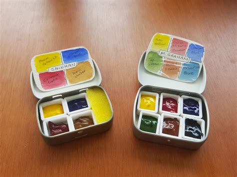 DIY Watercolor Mini Travel Palette Milena B BLOG