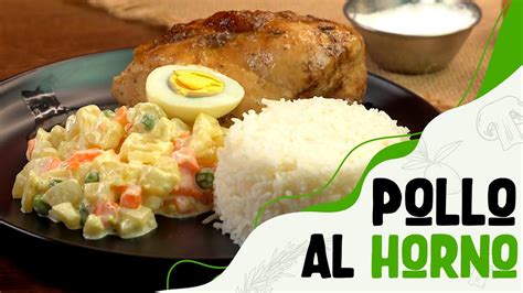 Receta F Cil De Pollo Al Horno Con Arroz Y Ensalada Para Un Plato