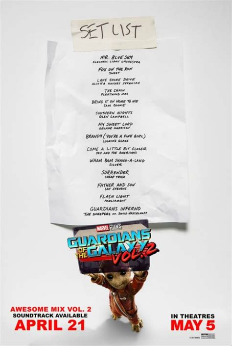 Marvel's Guardians of the Galaxy Gets A New Soundtrack Set List #Marvel ...