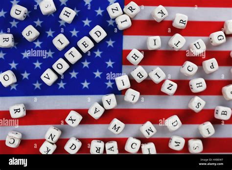 election simbol on usa flag Stock Photo - Alamy