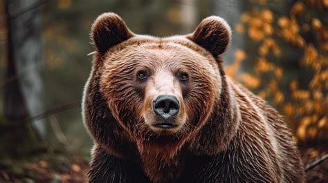 Premium Photo | Grizzly Bear in Its Natural Habitat A Majestic Brown ...