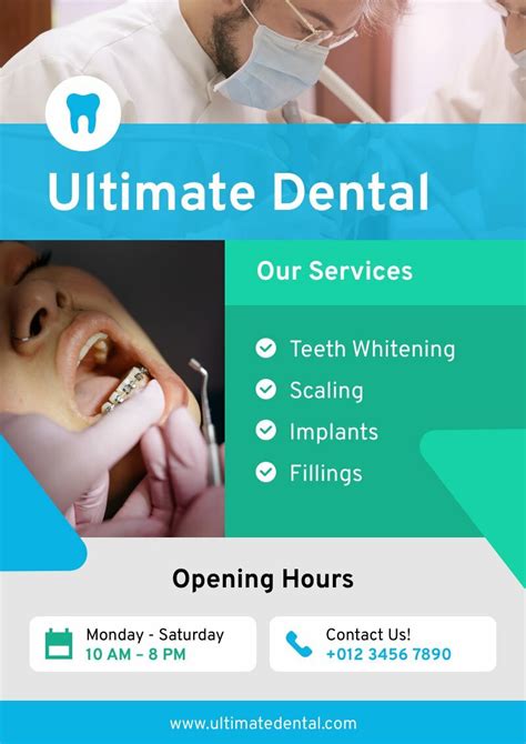 Dental Clinic Poster - Piktochart