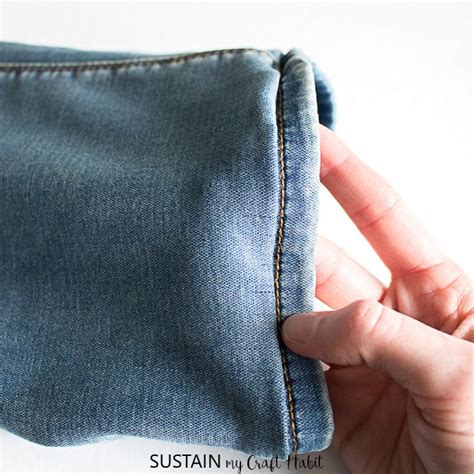 How To Hem Jeans With The Original Hem Sustain My Craft Habit