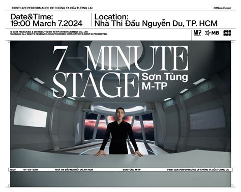 Sơn Tùng M TP công bố show 7 minute stage ra mắt MV Chúng ta của