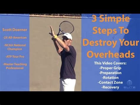 Elite Tennis Training How To Smash The Overhead Smash Youtube