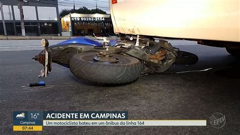 Colisão Entre ônibus E Moto Deixa Motociclista Ferido E Trânsito