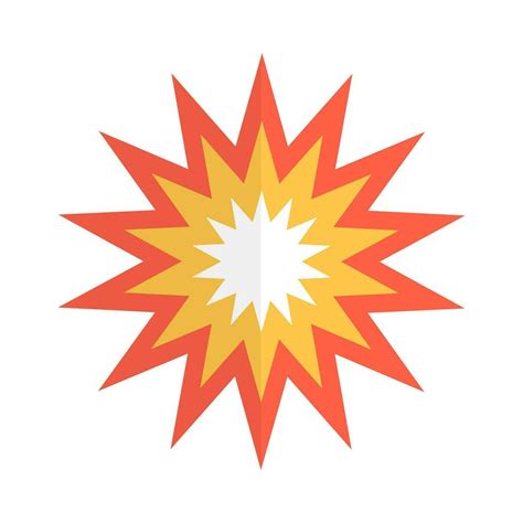 Explosion icon. Explosion impact. Bombing. Vector. 26381524 Vector Art ...