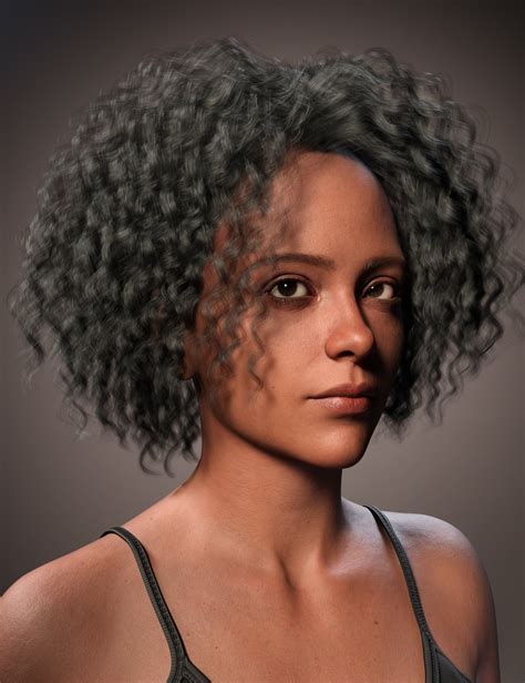 Fe Personalized Afro Curls Hair For Genesis Daz D