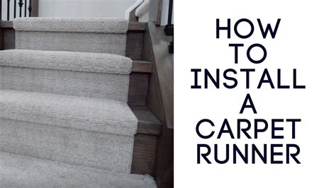 how to install stair runner carpet