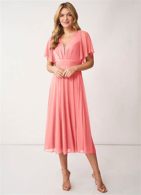 Coral Azazie Tinsley Bridesmaid Dresses Azazie