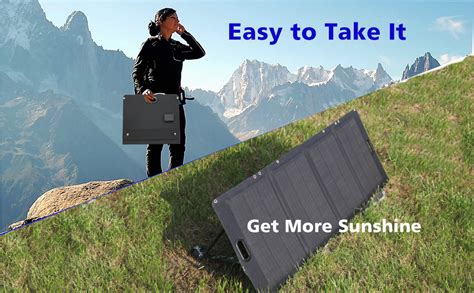 Amazon Liutaowmx Portable Solar Panel W Foldable Solar