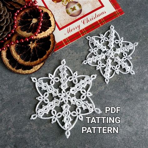 Snowflake Tatting Pattern Etsy