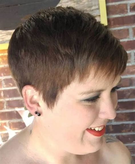 Pixie Cut Thick Hair Round Face