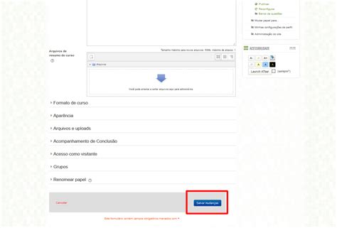 Como Definir Ou Alterar A Data De In Cio Da Sala Virtual No Moodle