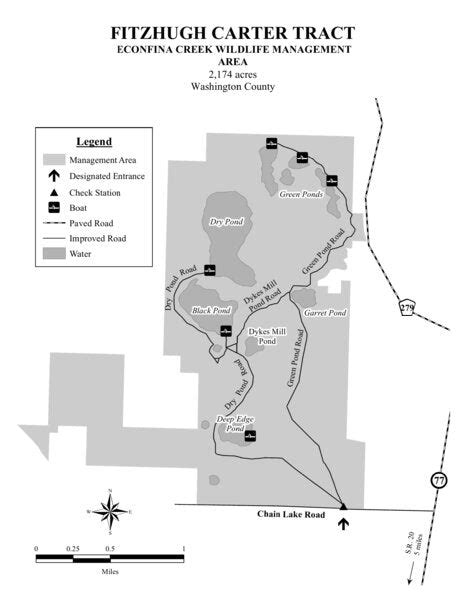 Econfina Creek Fitzhugh Carter Tract Wma Brochure Map By Florida Fish