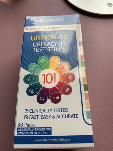 Urinox Urinalysis Test Strips Parameters Packs Exp Sep