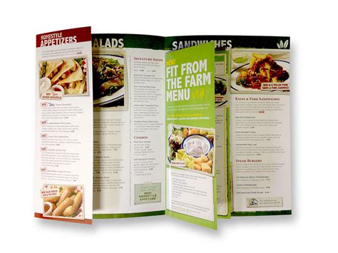 Bob Evans Farm Menu on Behance