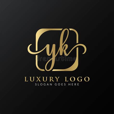 Plantilla Vectorial De Diseño De Logotipo Yk Letra De Lujo Inicial Yk