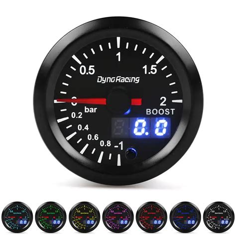 Mm Colors Led Dual Display Boost Gauge Water Temp Oil Temp Oil