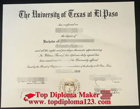 The latest version of the UTEP degree, Buy American diploma