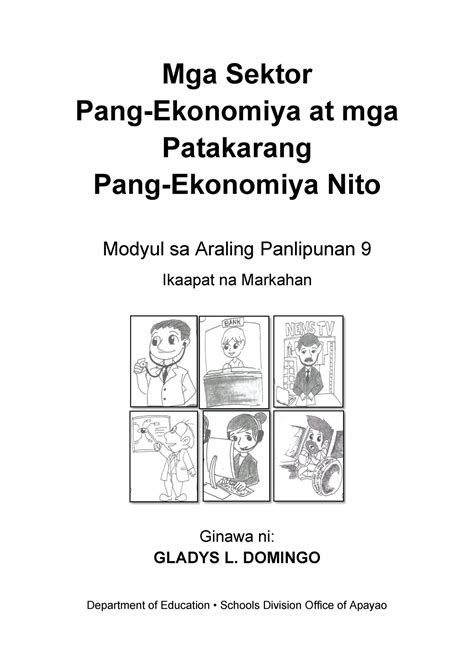 AP9 q4 W6 Mga-Sektor-Pang-Ekonomiya Domingo Apayao v2 - Mga Sektor Pang ...