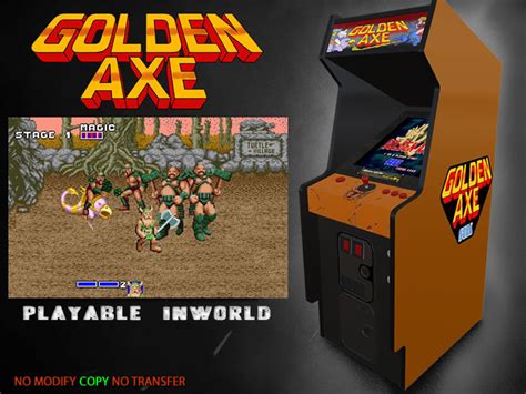 Second Life Marketplace - Arcade Golden Axe - PLAYABLE (PROMO!)