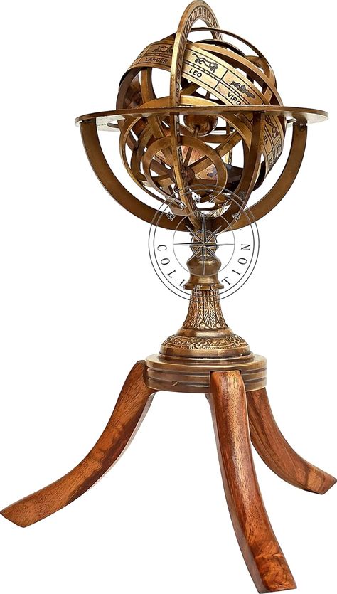 Amazon Hanzla Collection 12 Antique Brass Armillary Sphere