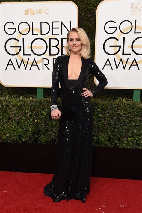 Kristen Bell at Golden Globes 2017 Wearing Butt Pads