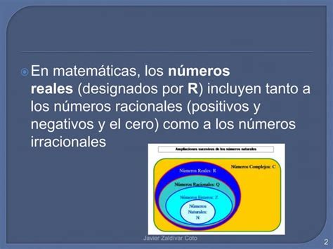 Números Reales Ppt Descarga Gratuita