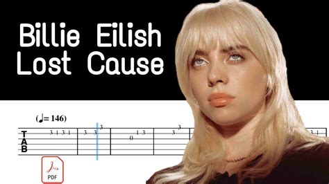 Lost Cause Billie Eilish Easy Guitar Tabs Youtube