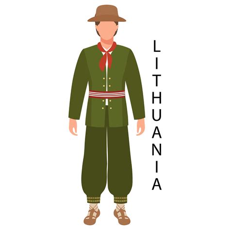 A man in Lithuanian folk costume. Culture and traditions of Lithuania